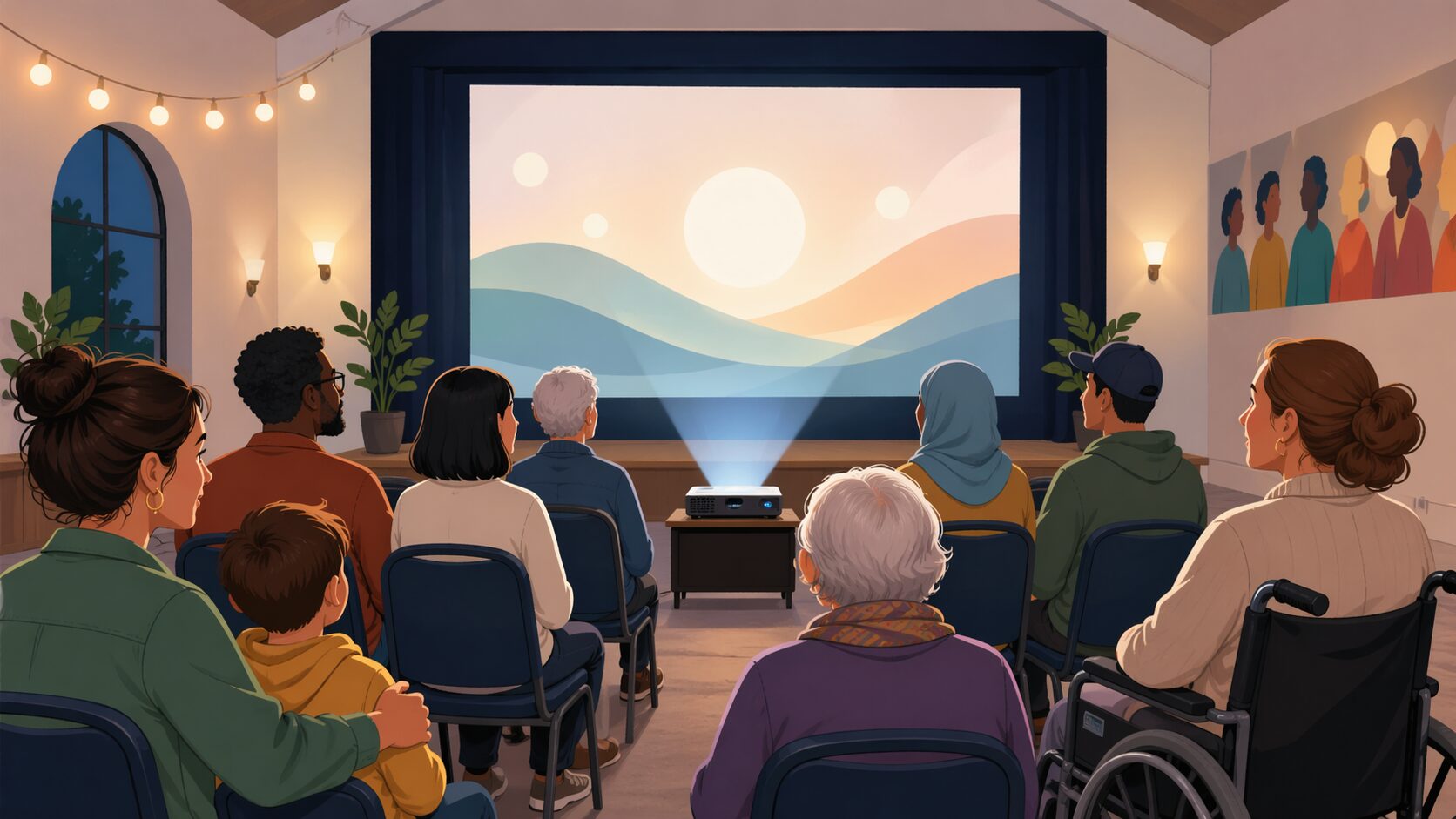 上映会のイメージイラスト