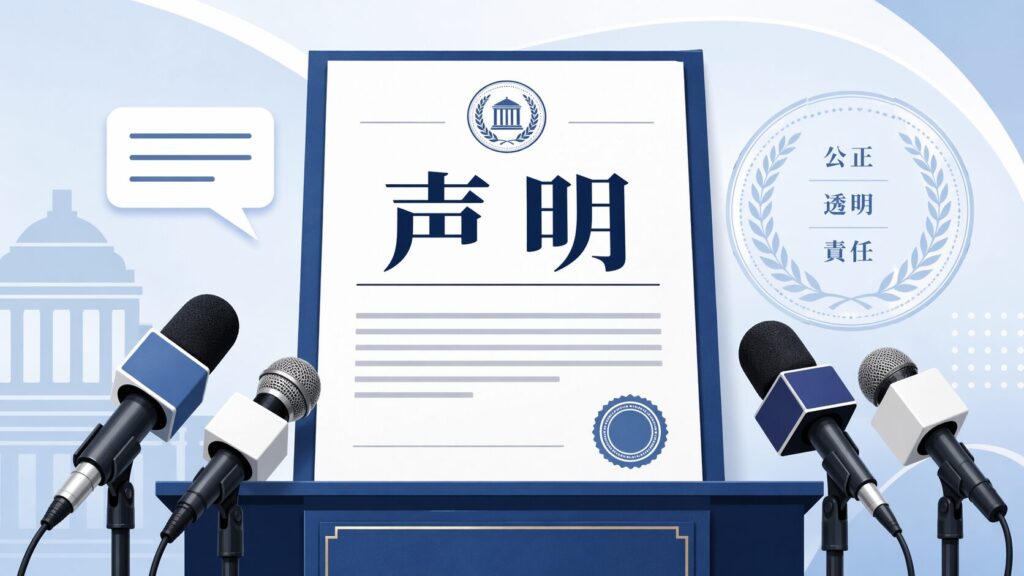 声明をイメージした画像