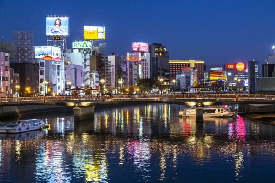 福岡県中州の夜景