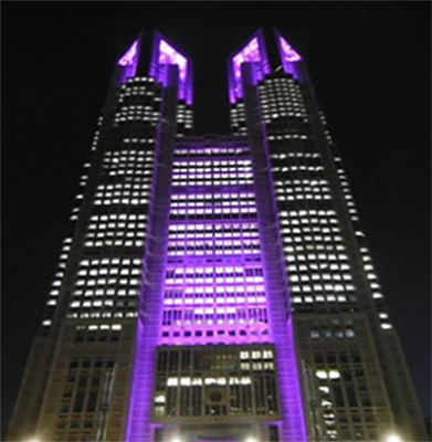 東京都の世界摂食障害アクションデイ