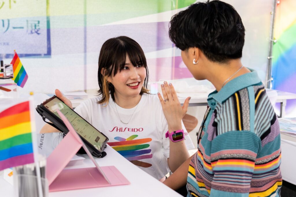 Tokyo Pride 2025での資生堂ブース