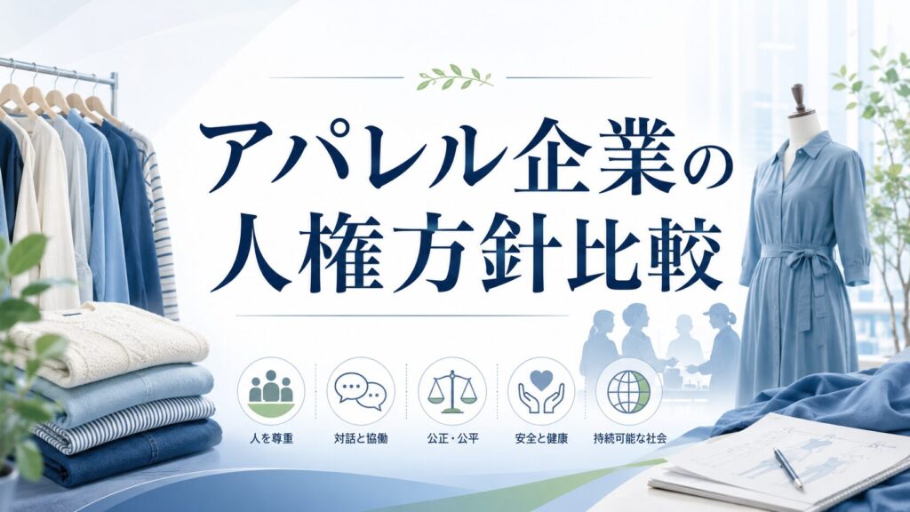 アパレル企業の人権方針比較