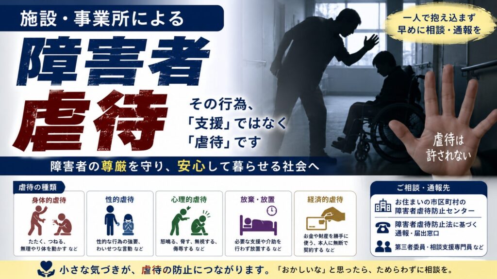 施設・事業所による障害者虐待