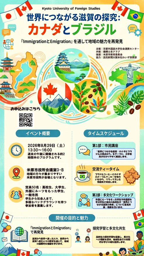 滋賀から世界へ！高校生×大学生の多文化ワークショップ