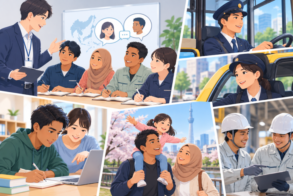 日本で学び働く、つながる日々